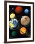 Computer Artwork Showing Planets of Solar System-Roger Harris-Framed Premium Photographic Print