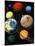 Computer Artwork Showing Planets of Solar System-Roger Harris-Mounted Photographic Print