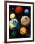 Computer Artwork Showing Planets of Solar System-Roger Harris-Framed Photographic Print