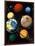 Computer Artwork Showing Planets of Solar System-Roger Harris-Framed Photographic Print