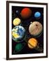 Computer Artwork Showing Planets of Solar System-Roger Harris-Framed Photographic Print