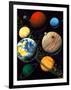 Computer Artwork Showing Planets of Solar System-Roger Harris-Framed Photographic Print