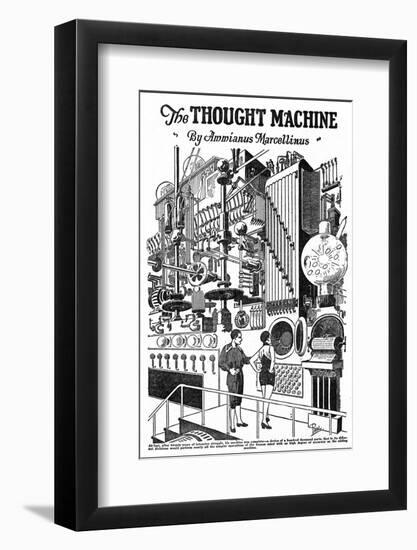 Computer as Envisaged in 1927, Illustration to the Thought Machine by Ammianus Marcellinus-Frank R. Paul-Framed Photographic Print