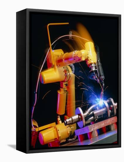 Computer-controlled Arc-welding Robot-David Parker-Framed Stretched Canvas