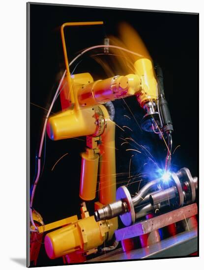 Computer-controlled Arc-welding Robot-David Parker-Mounted Photographic Print