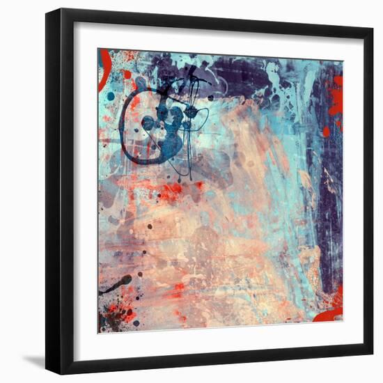 Computer Designed High Detailed Grunge Abstract Textured Watercolor Style Background-Gordan-Framed Art Print