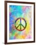 Computer Designed Highly Detailed Grunge Abstract Textured Collage - Peace Background-Gordan-Framed Art Print