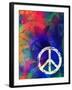 Computer Designed Highly Detailed Grunge Abstract Textured Collage - Peace Background-Gordan-Framed Art Print