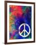 Computer Designed Highly Detailed Grunge Abstract Textured Collage - Peace Background-Gordan-Framed Art Print