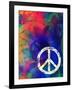 Computer Designed Highly Detailed Grunge Abstract Textured Collage - Peace Background-Gordan-Framed Art Print