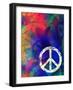 Computer Designed Highly Detailed Grunge Abstract Textured Collage - Peace Background-Gordan-Framed Art Print