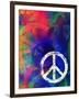 Computer Designed Highly Detailed Grunge Abstract Textured Collage - Peace Background-Gordan-Framed Art Print