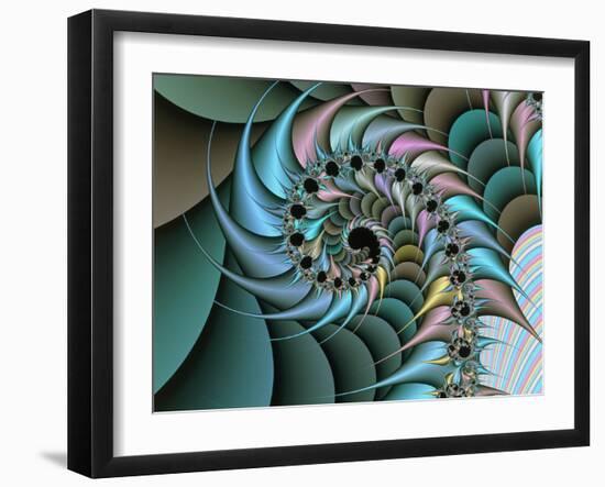 Computer-generated Chaos Fractal-Mehau Kulyk-Framed Photographic Print