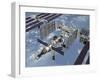 Computer Generated Image of the International Space Station-Stocktrek Images-Framed Photographic Print