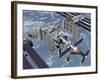 Computer Generated Image of the International Space Station-Stocktrek Images-Framed Photographic Print