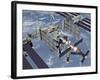 Computer Generated Image of the International Space Station-Stocktrek Images-Framed Photographic Print