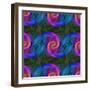 Computer Generated Spiral Fractal Pattern Background-David Zydd-Framed Photographic Print