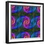 Computer Generated Spiral Fractal Pattern Background-David Zydd-Framed Photographic Print