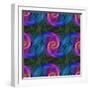 Computer Generated Spiral Fractal Pattern Background-David Zydd-Framed Photographic Print