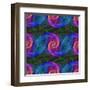 Computer Generated Spiral Fractal Pattern Background-David Zydd-Framed Premium Photographic Print