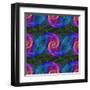 Computer Generated Spiral Fractal Pattern Background-David Zydd-Framed Premium Photographic Print