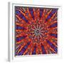 Computer Generated Tie Dye Kaleidoscope Created from a Photograph of a Sunset-Karimala-Framed Premium Giclee Print