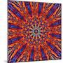 Computer Generated Tie Dye Kaleidoscope Created from a Photograph of a Sunset-Karimala-Mounted Premium Giclee Print