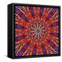 Computer Generated Tie Dye Kaleidoscope Created from a Photograph of a Sunset-Karimala-Framed Stretched Canvas