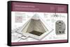 Computer Graphics About the Great Pyramid of Giza, in the Giza Valley and Built in the 2500 BC-null-Framed Stretched Canvas