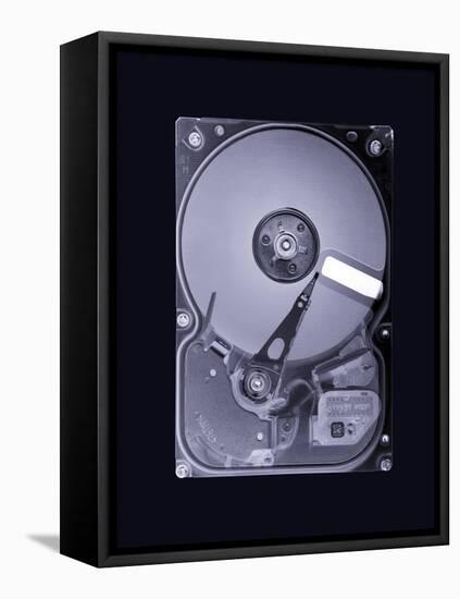 Computer Hard Disk, Simulated X-ray-Mark Sykes-Framed Stretched Canvas