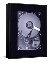 Computer Hard Disk, Simulated X-ray-Mark Sykes-Framed Stretched Canvas