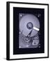 Computer Hard Disk, Simulated X-ray-Mark Sykes-Framed Premium Photographic Print