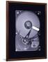 Computer Hard Disk, Simulated X-ray-Mark Sykes-Framed Photographic Print