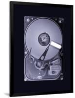 Computer Hard Disk, Simulated X-ray-Mark Sykes-Framed Photographic Print