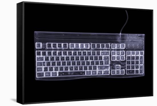 Computer Keyboard, Simulated X-ray-Mark Sykes-Framed Stretched Canvas