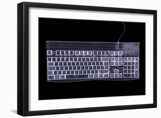 Computer Keyboard, Simulated X-ray-Mark Sykes-Framed Photographic Print