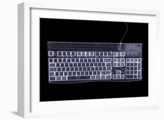 Computer Keyboard, Simulated X-ray-Mark Sykes-Framed Photographic Print