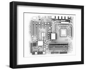 Computer Motherboard, Artwork-PASIEKA-Framed Premium Photographic Print