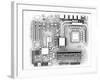 Computer Motherboard, Artwork-PASIEKA-Framed Photographic Print