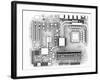 Computer Motherboard, Artwork-PASIEKA-Framed Photographic Print