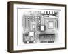 Computer Motherboard, Artwork-PASIEKA-Framed Photographic Print