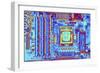 Computer Motherboard with Core I7 CPU-PASIEKA-Framed Photographic Print