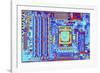 Computer Motherboard with Core I7 CPU-PASIEKA-Framed Photographic Print