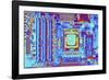 Computer Motherboard with Core I7 CPU-PASIEKA-Framed Photographic Print