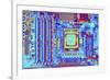 Computer Motherboard with Core I7 CPU-PASIEKA-Framed Photographic Print