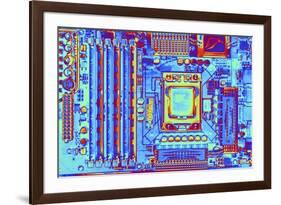 Computer Motherboard with Core I7 CPU-PASIEKA-Framed Photographic Print