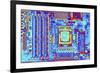 Computer Motherboard with Core I7 CPU-PASIEKA-Framed Photographic Print