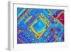 Computer Motherboard with Core I7 CPU-PASIEKA-Framed Photographic Print