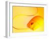 Computer Mouse in Yellow Light-null-Framed Photographic Print