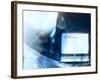 Computer Receiving Signal-null-Framed Photographic Print